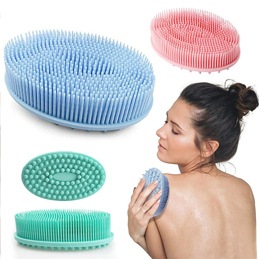 Cepillo de Silicona para Ducha | Limpieza + Masaje + Suavidad, Masajeador