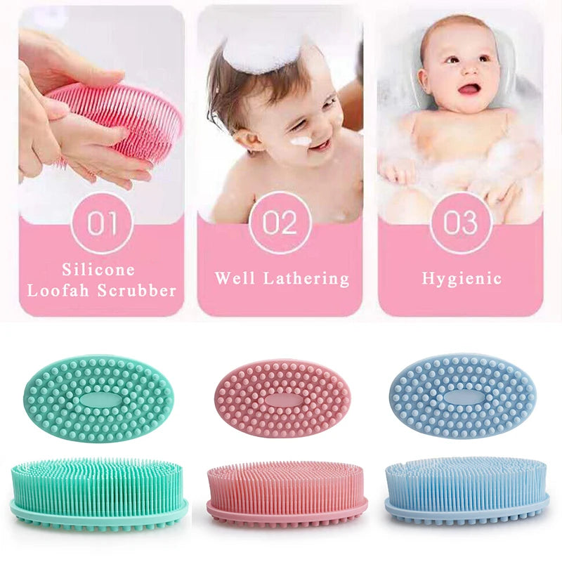 Cepillo de Silicona para Ducha | Limpieza + Masaje + Suavidad, Masajeador
