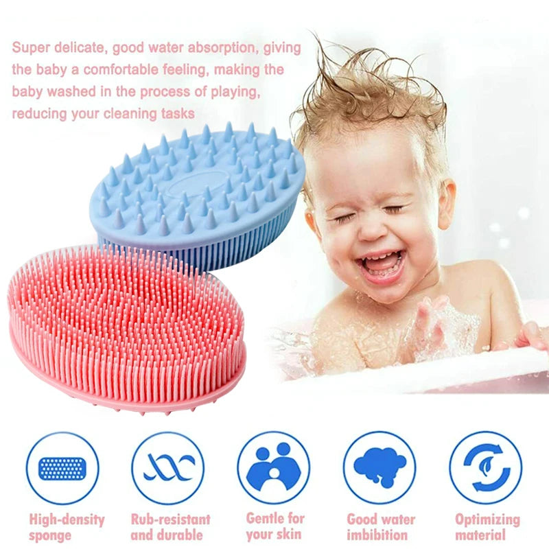 Cepillo de Silicona para Ducha | Limpieza + Masaje + Suavidad, Masajeador